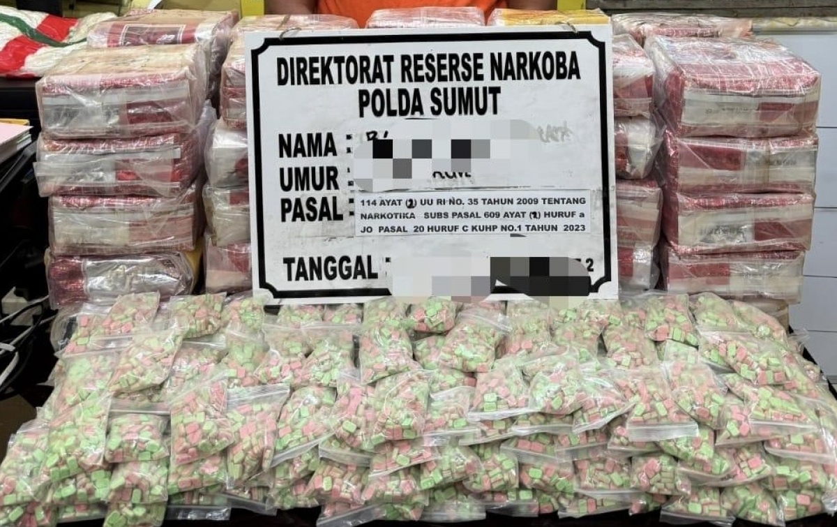 Polda Sumut Gagalkan Penyelundupan 50 Kg Sabu dan 20 Ribu Butir Ekstasi di Perairan Asahan