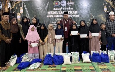 Perkuat Silaturahmi Dan Kepedulian, SMA Panca Budi Medan Gelar Iftar Dan Satuni Anak Yatim