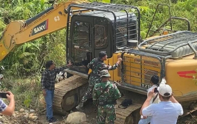 Operasi TNI Berantas PETI di Madina Sasar Batang Natal dan Lingga Bayu