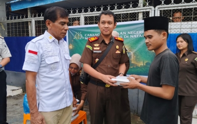 Cabjari Madina di Natal Berbagi Takjil untuk Warga Binaan Rutan