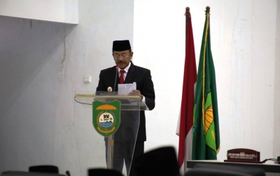 Bupati Paparkan Capaian dan Target Pembangunan di Paripurna HUT 27 Madina