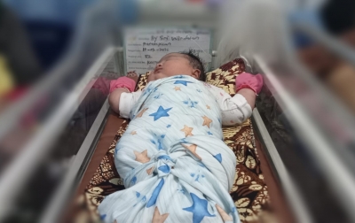Bayi ‘Jumbo’ Putri Wartawan Labuhanbatu Lahir Capai Berat 5,3 Kg