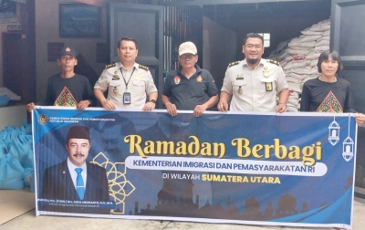 Menteri Imigrasi dan Pemasyarakatan Hadirkan 4.000 Paket Ramadan Bagi Warga Medan