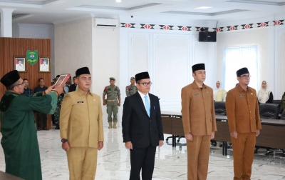 Bupati Lantik Sekda dan Tiga Pejabat Pemkab Madina