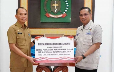 Salurkan Bantuan Untuk Korban Banjir, Pemkab Langkat Apresiasi Presiden Prabowo