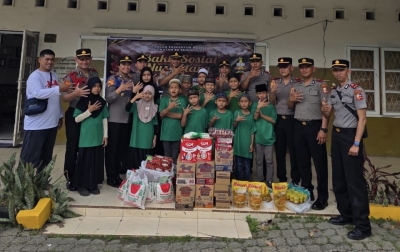 Siswa SIP Angkatan 55 Resimen Desaka Dhira Pradhipa asal Polda Sumut Laksanakan Baksos di Medan