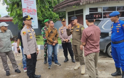 Bupati dan Kapolres Cek Pos Pam, Objek Wisata dan SPBU di Pantai Barat Madina