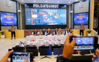 Judi Online di Medan Raup Omzet Diduga Rp7 Miliar, Polda Sumut Sita Puluhan Perangkat dan Rekening