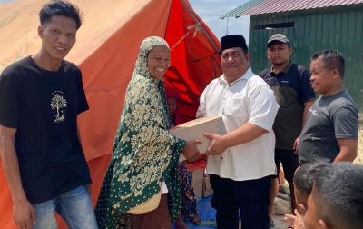 Ketum PP AMPG Imbau Korban Bencana Penerima Bantuan Tidak Lagi Tinggal di Tenda Pengungsian