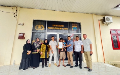 Balita Ditemukan di SPBU, Sat Reskrim Poltes Palas Pertemukan Kembali dengan Orangtuanya