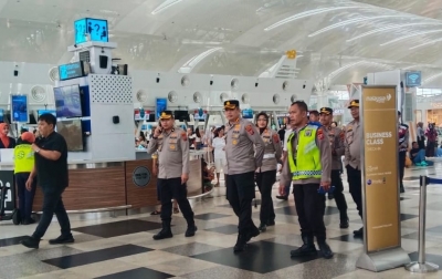 Pastikan Arus Balik Aman, Kapolresta Deli Serdang Turun Langsung Pantau Bandara Kualanamu