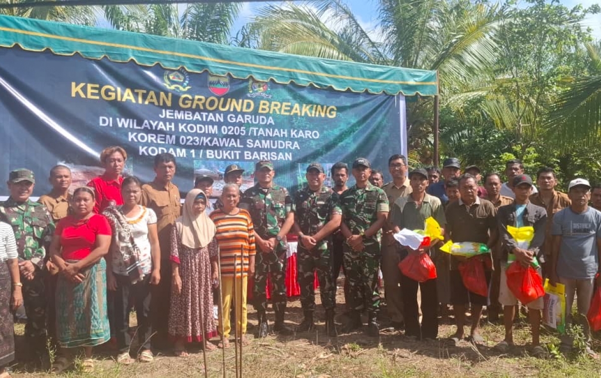 TNI Bangun Jembatan Garuda: 'Urat Nadi' Baru untuk Konektivitas Desa Lau Garut