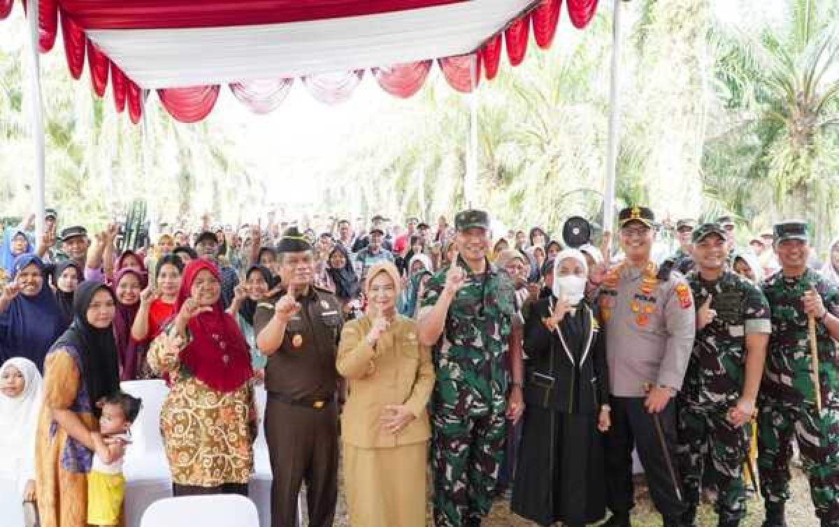 Ground Breaking Jembatan Gantung Garuda Merah Putih,  Afandin Minta Masyarakat Menjaga dan Merawatnya