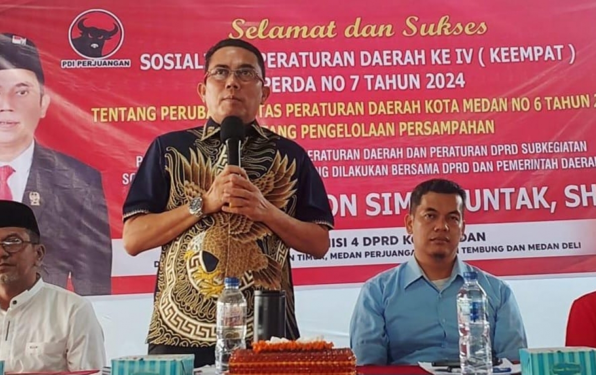 Sosialisasi Perda Pengelolaan Sampah: Paul Simanjuntak Ajak Warga Sukseskan Program Kebersihan Kota Medan