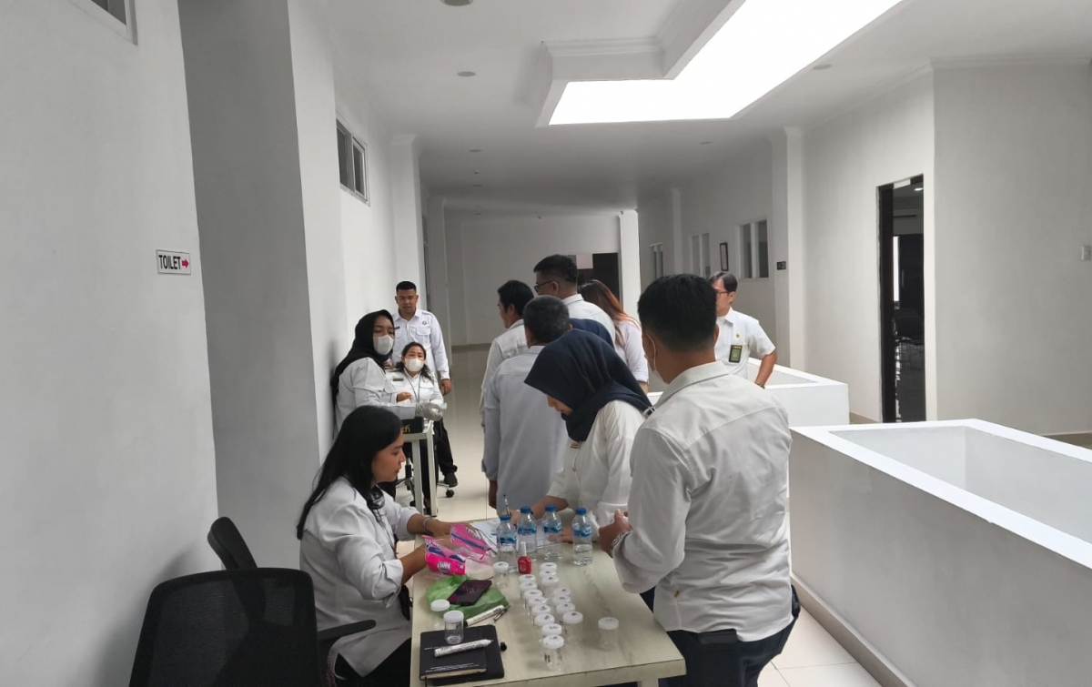 Tes Urine Mendadak, PN Sei Rampah Tegaskan Bersih dari Narkotika