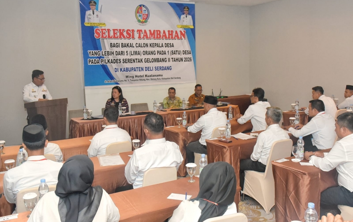 27 Peserta Ikuti Seleksi Tambahan Pilkades Deli Serdang 2026