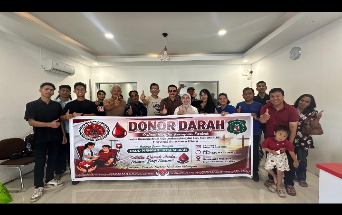 Rayakan Paskah 2026,  IKBRLBB Sumut Gelar Donor Darah Berbagi Kasih dan Kehidupan