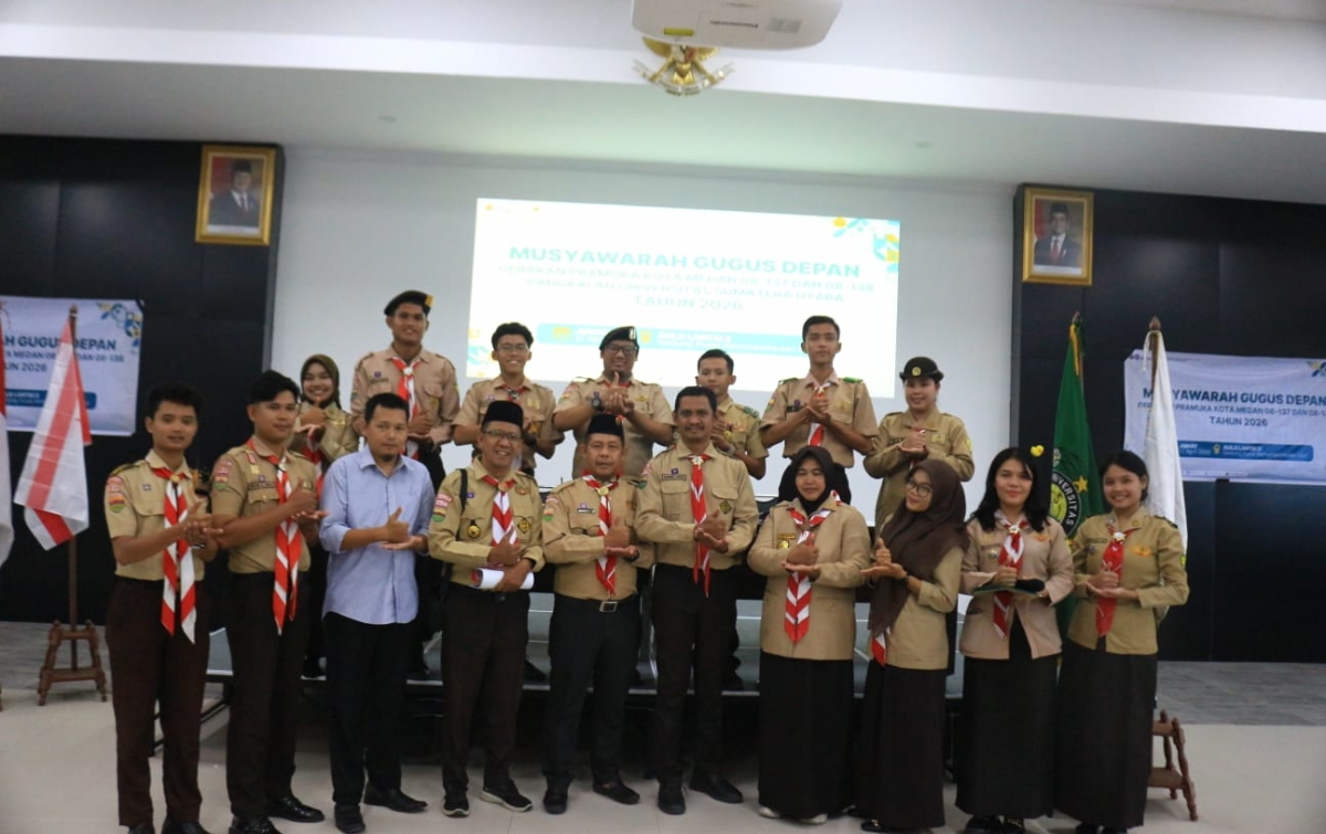 Estafet Kepemimpinan Pramuka USU Berlanjut, Martoni Calvein dan Samwidi Arimbi Pimpin Periode 2026-2028