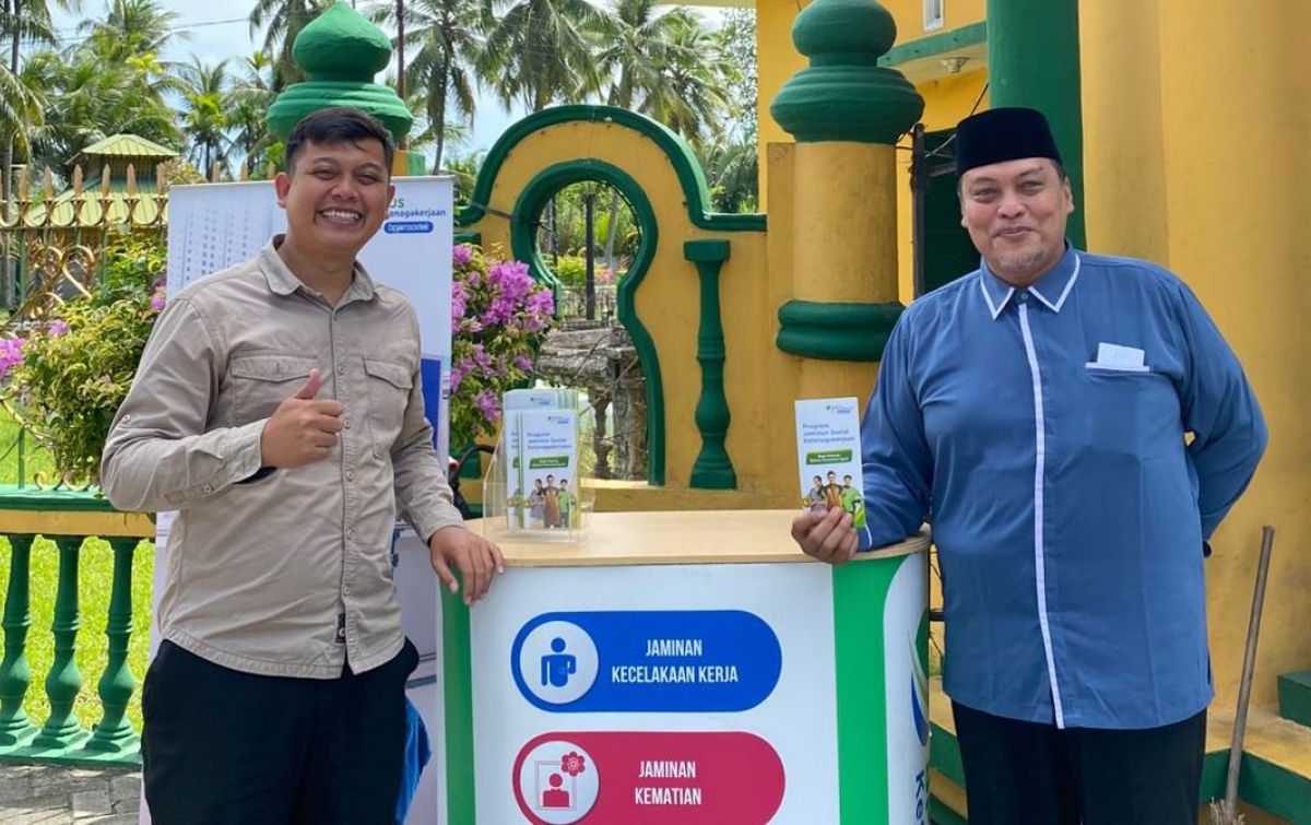 Dekati Pekerja Informal, BPJS Ketenagakerjaan Medan Utara Masuk ke Rumah Ibadah
