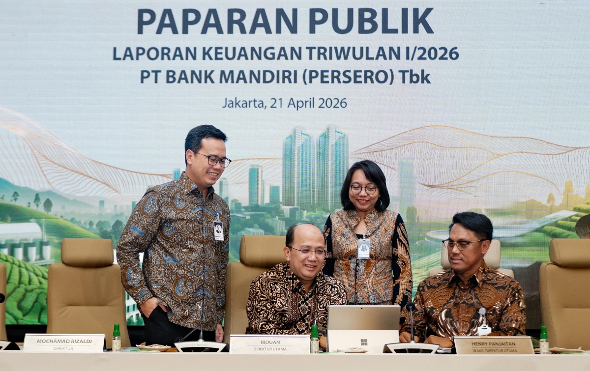 Bank Mandiri Catat Laba Bersih Rp15,4 Triliun di Kuartal I 2026