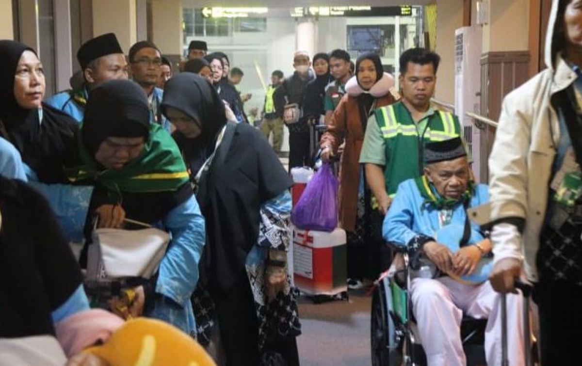 Calhaj Kloter 1 Asal Binjai-Medan Berangkat Mulus dari Bandara Kualanamu