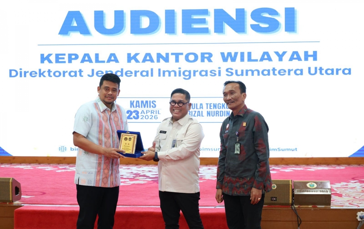 Wujudkan Pariwisata dan Investasi Berkualitas, Kakanwil Imigrasi Sumut Kunjungi Gubernur Bobby Nasution