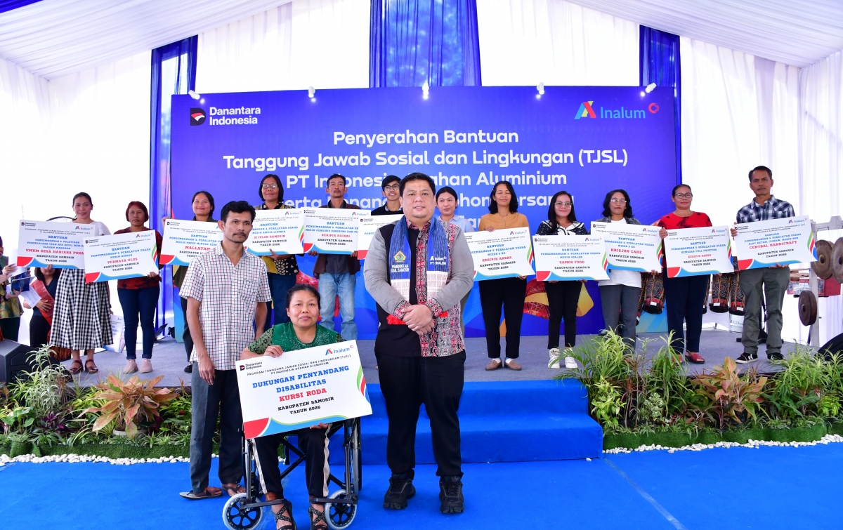 Inalum Salurkan Bantuan di Samosir, Bupati Vandiko Tekankan Keberlanjutan