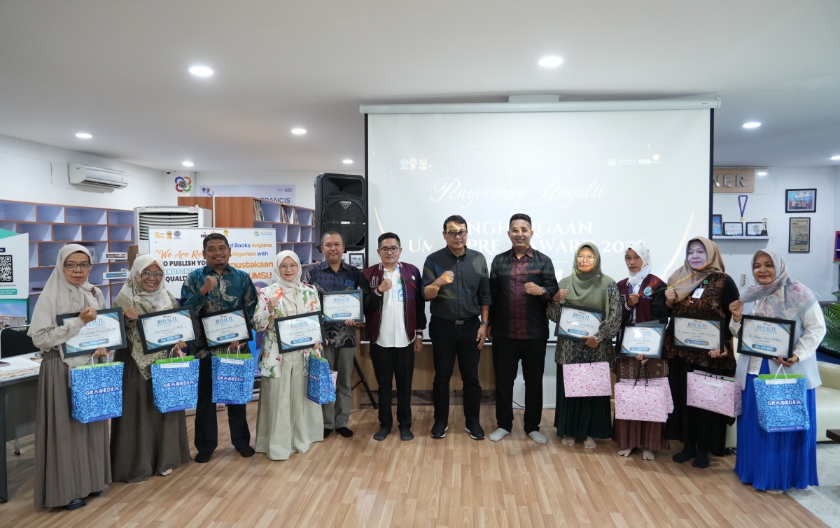 Peringati Hari Buku se-Dunia, UMSU Press Serahkan Royalti ke 413 Penulis