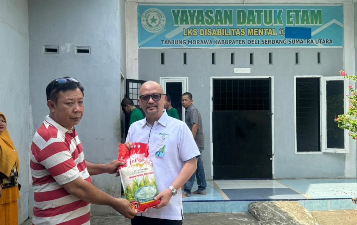 Wujud Kepedulian, BPJAMSOSTEK Tanjung Morawa Salurkan Bantuan ke Yayasan Datuk Etam