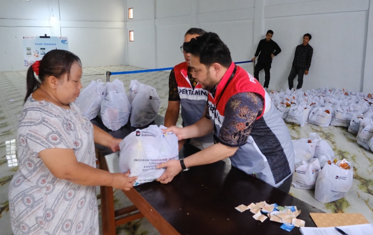 Pertamina Patra Niaga Sumbagut Tuntaskan Rangkaian Pasar Murah, Jangkau 1.000 Masyarakat Prasejahtera di Deli Serdang