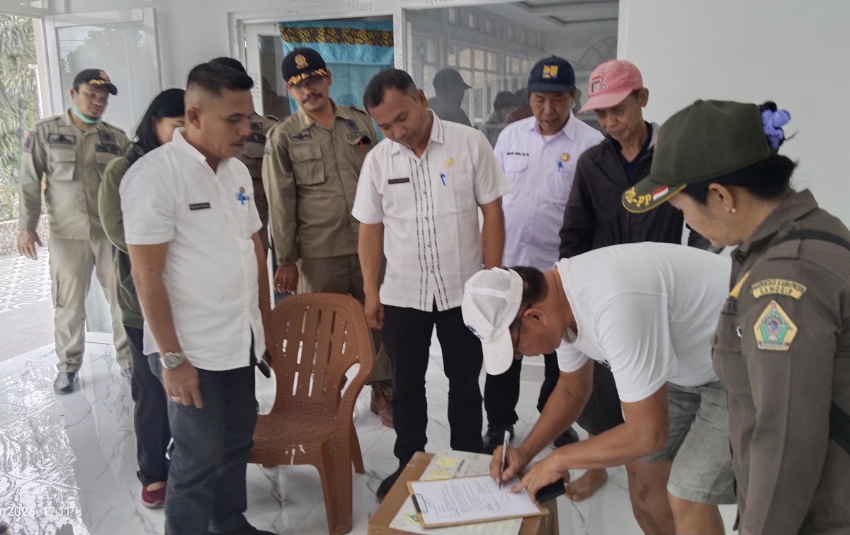 Pemkab Samosir Tertibkan Pembangunan Wilona Villa Tanpa Izin