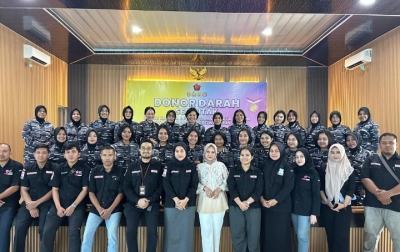 Peringati HUT Dharma Pertiwi, Kodaeral 1 Baksos Donor Darah