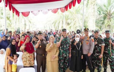 Ground Breaking Jembatan Gantung Garuda Merah Putih,  Afandin Minta Masyarakat Menjaga dan Merawatnya