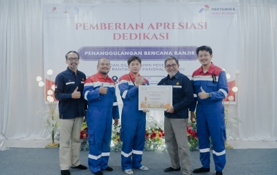 Operasional Pulih Cepat Pasca Banjir, SKK Migas Beri Penghargaan  PEP Field Rantau dan Field Pangkalan Susu