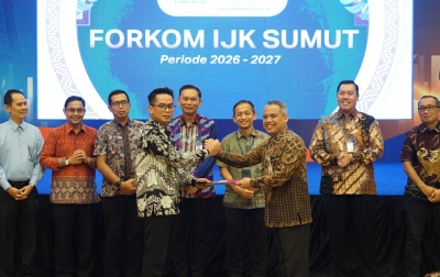 Dirut Bank Sumut Pimpin Forkom IJK Sumut 2026–2027