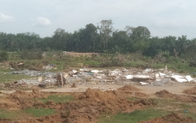 Masyarakat Kelompok Tani Padang Halaban Kutuk Pembongkaran Masjid Ar-Rahman