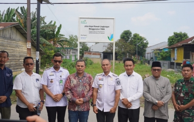 Sulap Limbah Jadi Infrastruktur, PLN Aspal Jalan Warga Tanjung Mulia Medan
