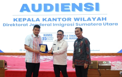 Wujudkan Pariwisata dan Investasi Berkualitas, Kakanwil Imigrasi Sumut Kunjungi Gubernur Bobby Nasution