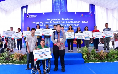 Inalum Salurkan Bantuan di Samosir, Bupati Vandiko Tekankan Keberlanjutan