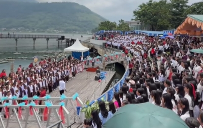 Spensap Smart Bermazmur, Seni Jadi Media Ekspresi Iman Siswa di Samosir