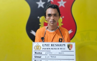 Asyik Menimbang Sabu, Seorang Bandar Narkoba Ditangkap Polsek Kualuh Hulu