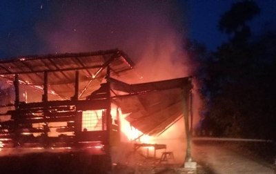 Rumah Sitanggang Ludes Terbakar di Tigalingga, Uang Tunai Rp 90 Juta Hangus jadi Abu