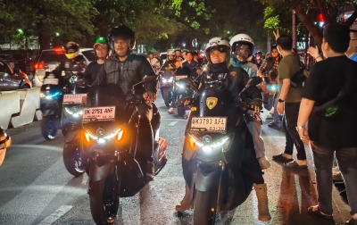 Puluhan Riders Yamaha NMAX Turbo Rasakan Sensasi Touring dalam Kota Medan