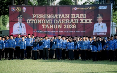 Bupati Deli Serdang Pimpin Upacara Hari Otonomi Daerah ke-30: Instrumen Strategis Percepat Pemerataan Pembangunan