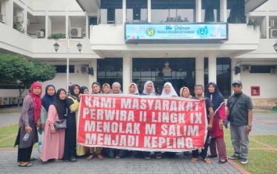 Tolak M Salim Jadi Kepling, Warga Lingkungan IX Geruduk Kantor Walikota