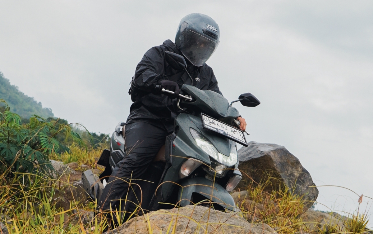 Menyiksa Yamaha Gear Ultima 125 di Jalur Ekstrem Kaki Gunung Sinabung