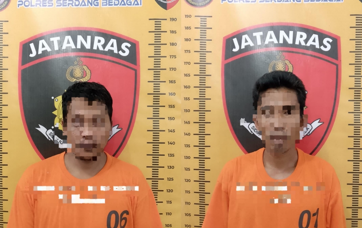 Pintu Rumah Dirusak, Polres Sergai Ciduk 2 Pembobol Rumah di Sei Bamban