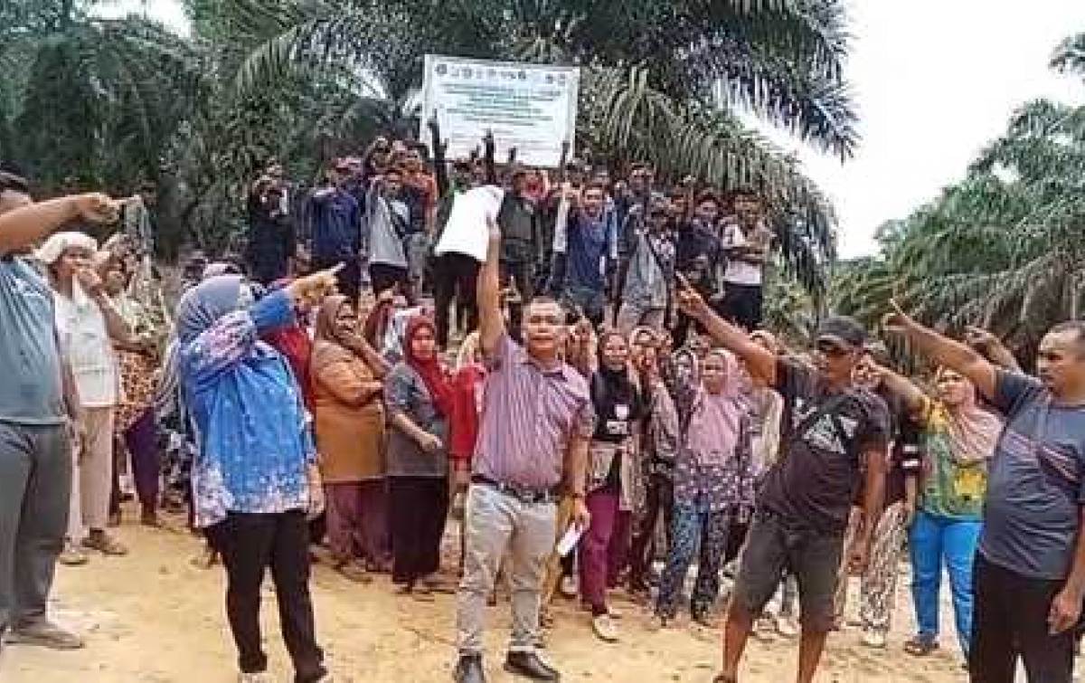 Masyarakat Luat Unterudang Minta PT Barapala Diusir Dari Lahan Warga