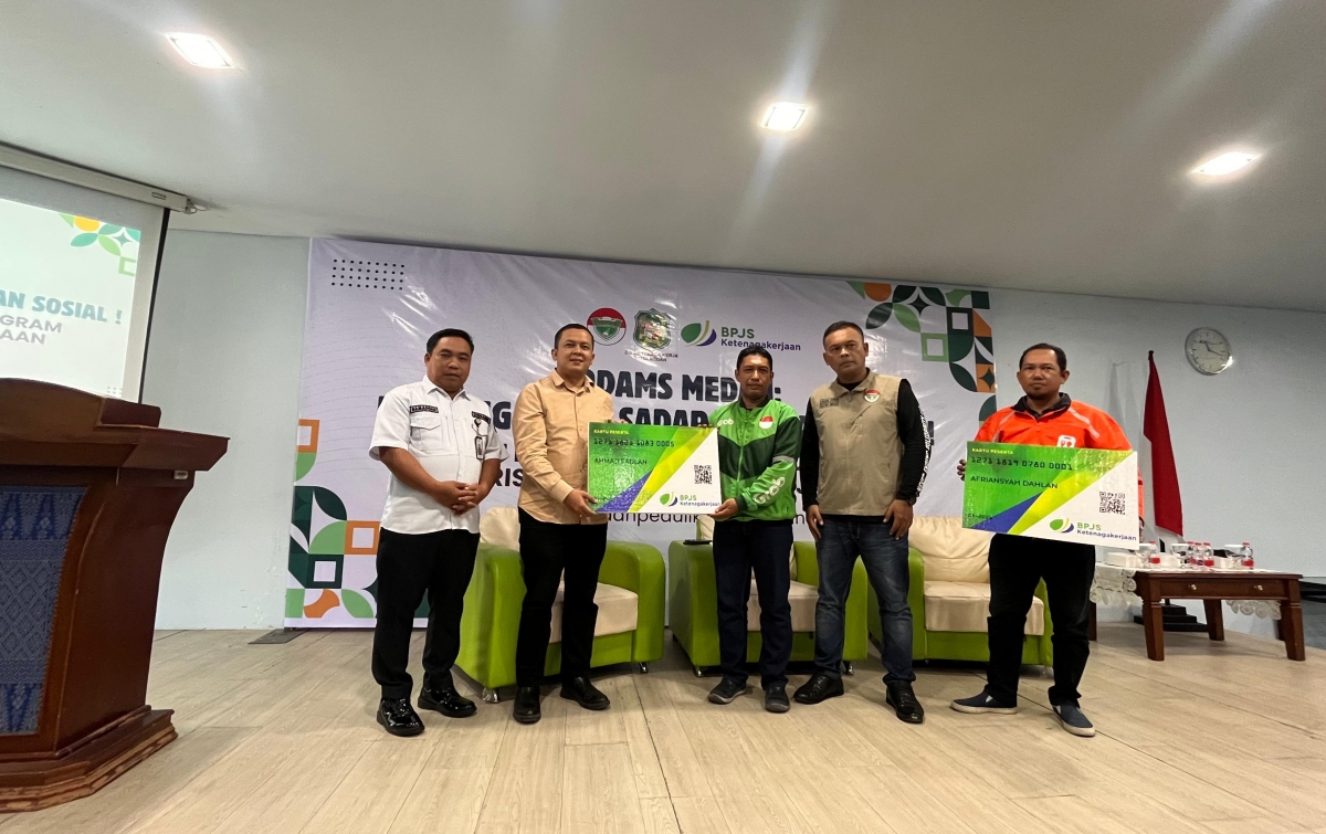 BPJS Ketenagakerjaan Gaet Ojek Online Medan dalam Gerakan Pejuang Aspal Sadar Jaminan Sosial
