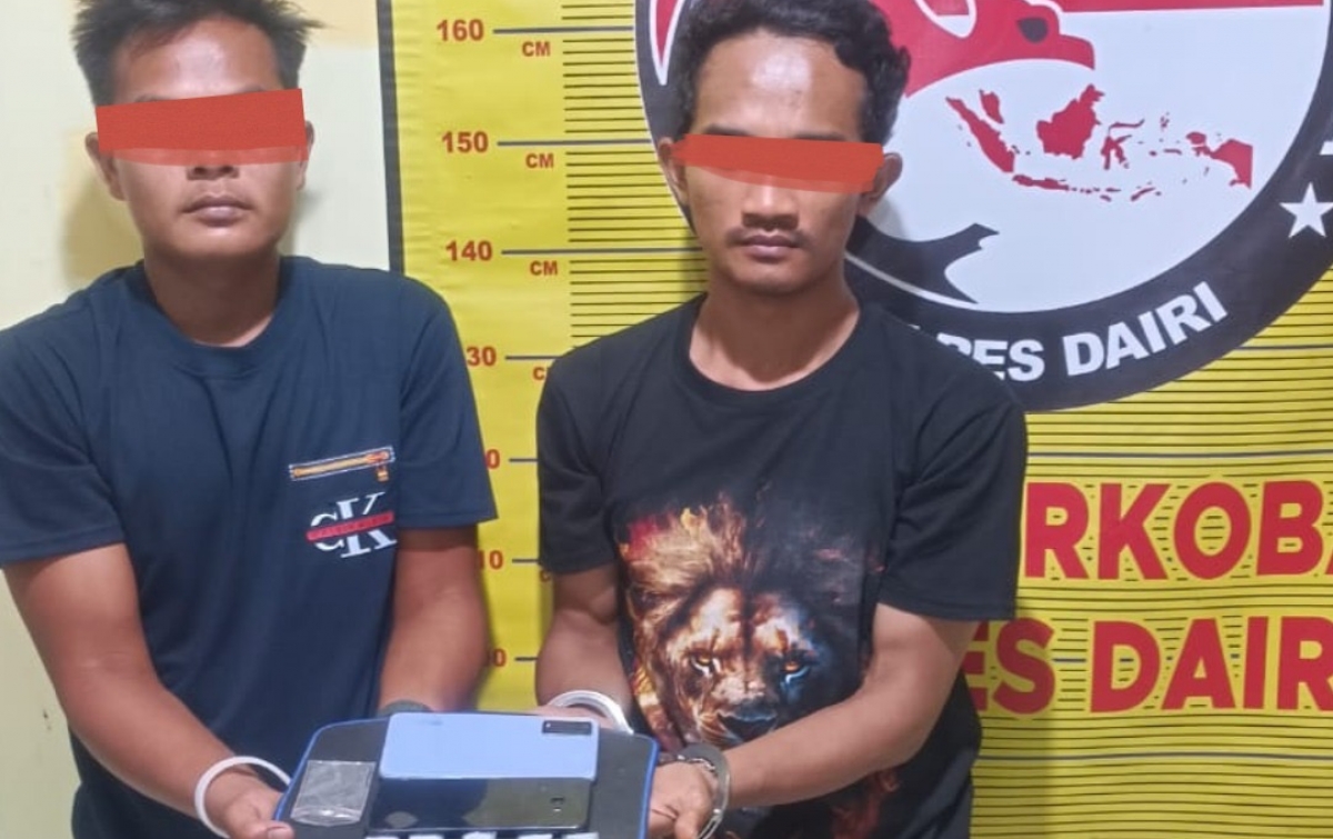 Aksi Kejar-kejaran 4 Kilometer di Tigalingga, Polres Dairi Ringkus 2 Pengedar Sabu